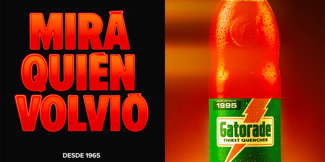 Mirá quién volvió: Gatorade celebra 60 años con una edición limitada de su icónica botella de vidrio