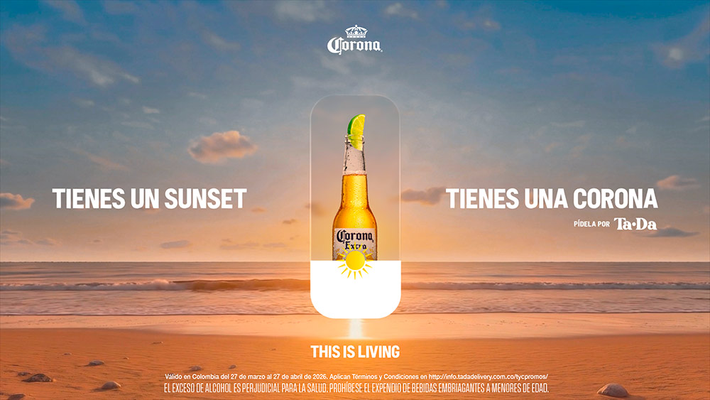“Pay With Your Sunset”, la nueva campaña de Corona y GUT que convierte el brillo del celular en una promo